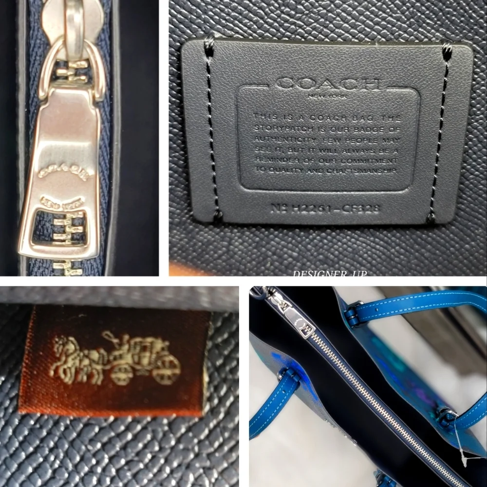 Coach Signature Designer Leather Purses Bag Satchel BAG - Picture 2 of 14
